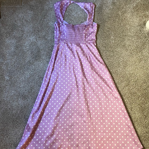 Purple Polka Dot Dress - Picture 4 of 4